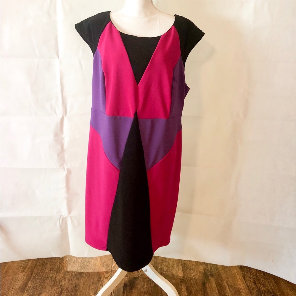 Color Block Body Contouring Dress
